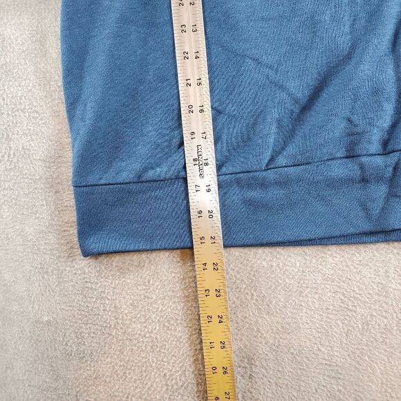 Nike Sweatshirt Women XL Blue Polyester Dri Fit Cut Out Back Round Neck Pullover - Picture 4 of 10